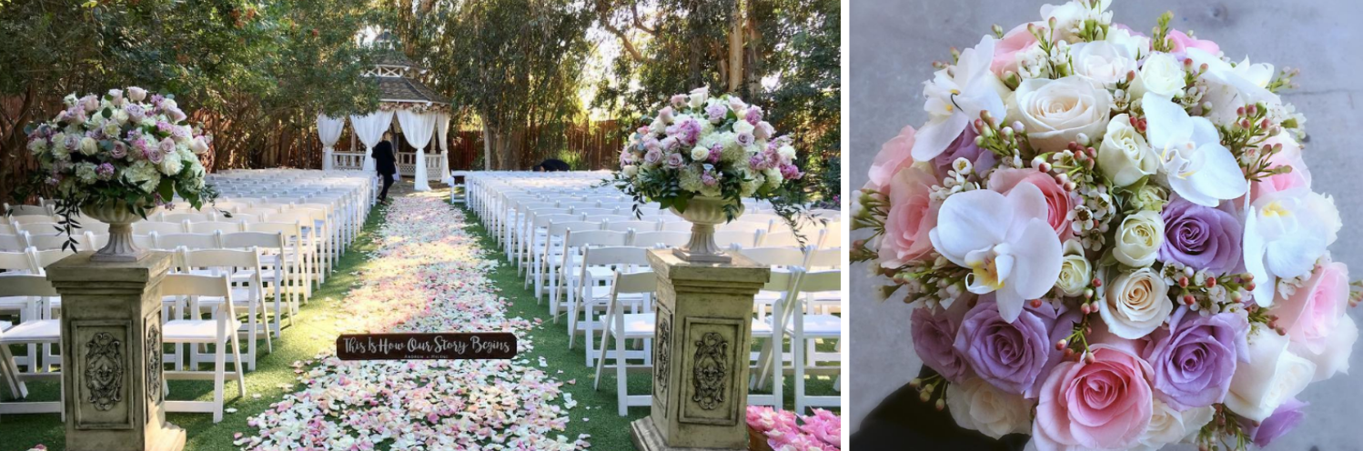 wedding floral collage 